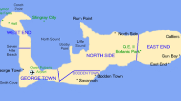 Grand Cayman Cruise excursionmap