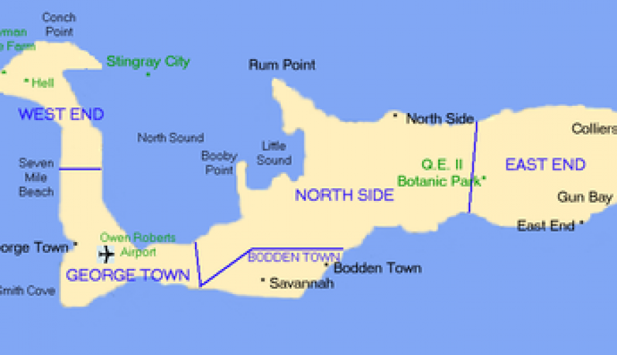 Grand Cayman Cruise excursionmap